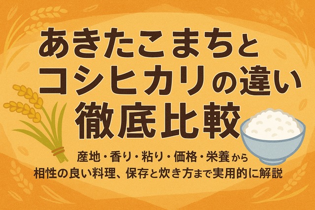 akitakomachi-koshihikari