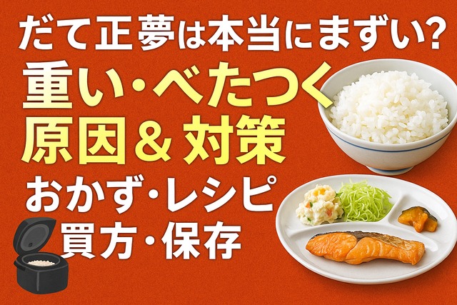 Sticky rice troubleshooting guide