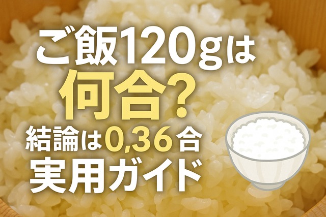 120g rice portion guide